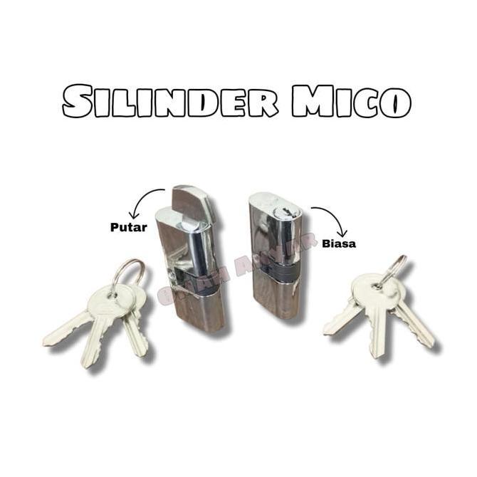 Kunci Pintu Aluminium Silinder Kunci Anak Kunci Pintu AL merk Miko