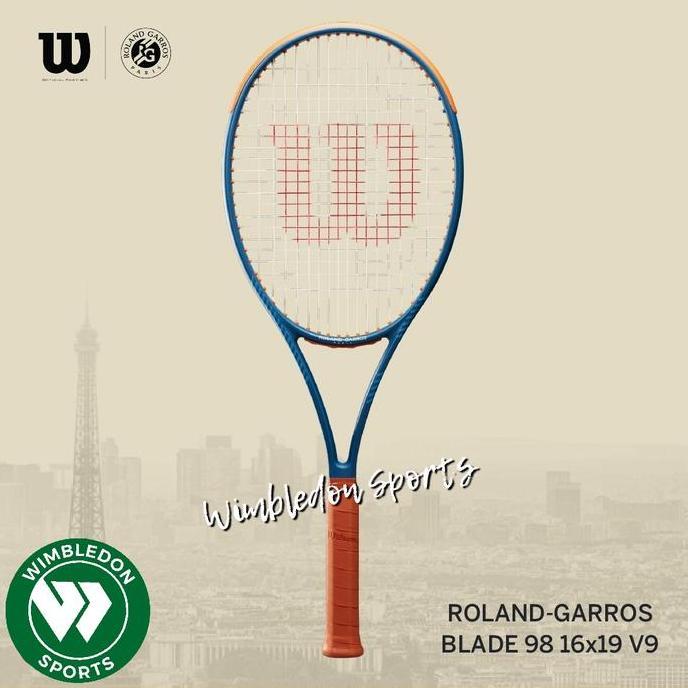 Raket Wilson Blade 98 16x19 v9 Roland Garros 2024 / Wilson Blade 98 RG