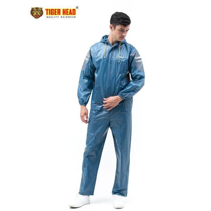 Expert- Jas Hujan Karet TIGER HEAD STRETCH AXELO 68279 Elastis Jaket Celana
