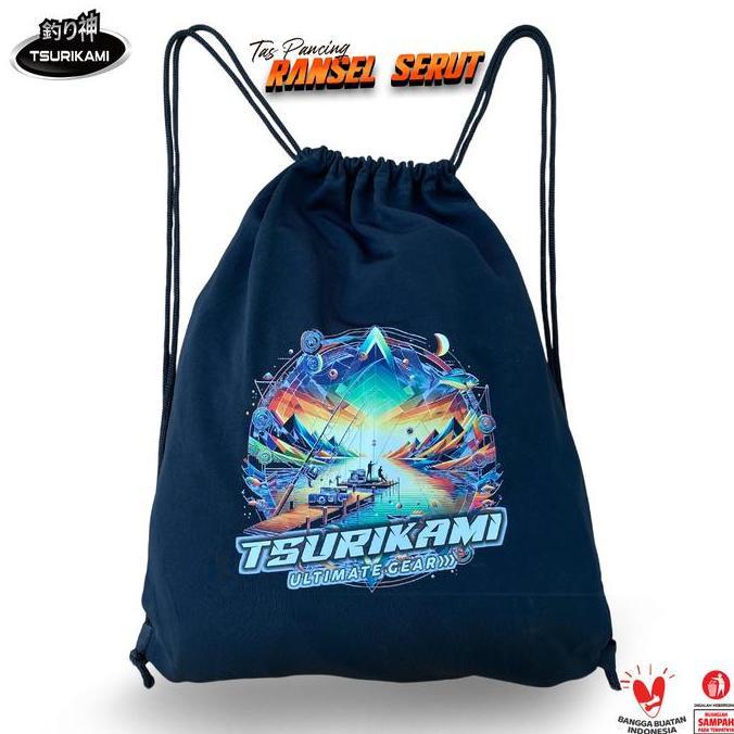 TAS RANSEL SERUT TSURIKAMI Multi Fungsi String bag Gendong buat mancing