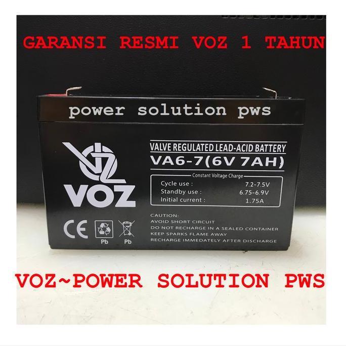 baterai 6v 7ah, baterau 6v7ah, aki kering 6v7ah,battery vrla voz 6v7ah kode 1443