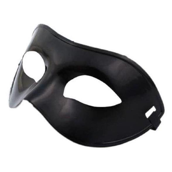 Ptyt- Topeng Hitam Pria Setengah Wajah Masqurade Zoro Mask Topeng Bandit