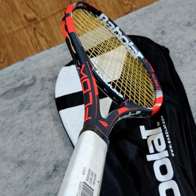 Raket Tenis Lapangan Flow Tour Carbon Ada Tas Siap Pakai Free Grip