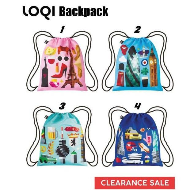 TERMURAH - CLEARANCE - LOQI Backpack/Tas Ransel Serut/Travelling Bag Collection