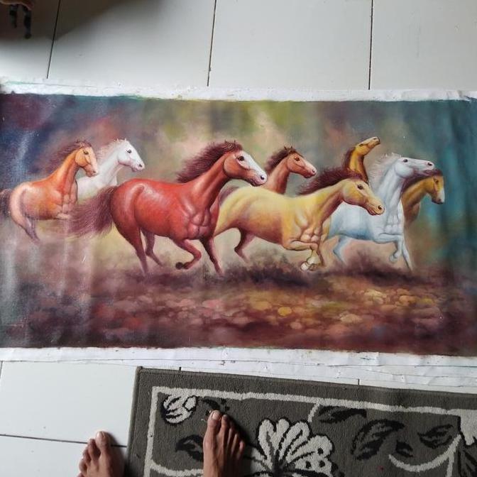 Lukisan Kuda Berlari Kode 1291