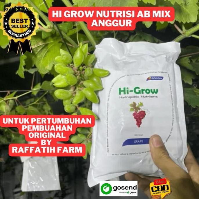 Plnt- Pupuk Anggur Hi-Grow Nutrisi Ab Mix Hidroponik Tanaman Anggur, Pupuk Anggur