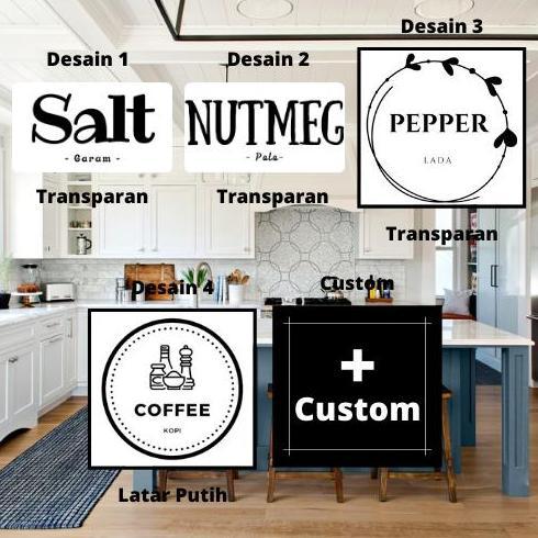 Promo Bulan Ini Custom Stiker Perlengkapan Bumbu Dapur