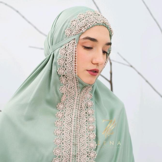 Syukron- Mukena Raline Renda Mewah By Zena