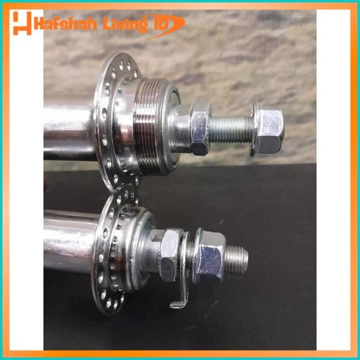 Original Hub Freehub Nap Bos Sepeda Eterna Drat Lubang 36 Hole Chrome Cp Silver Depan Belakang Multi