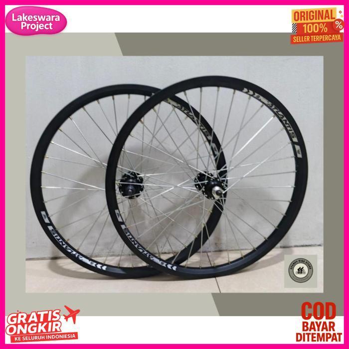 Murah Wheel Set Atlantis New Hub Merah Biru Hitam Alloy Wheelset 20 X 175 36 Hole Pelk Jadi 20 Velg 