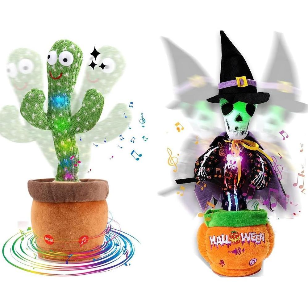 MIAODAM Volume Adjustable Dancing Cactus Talking Cactus Baby Toys