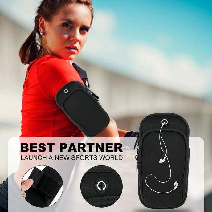 COLMER Tas Lengan Jogging Lari Olahraga Running Arm Bag Waterproof Cocok Untuk Olah Raga Fitness Sep