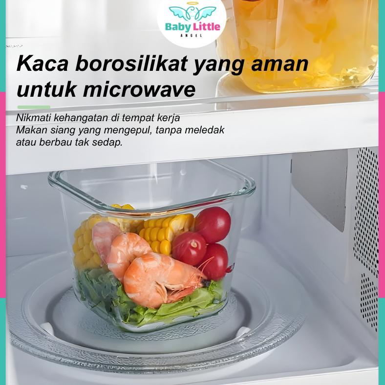 New Peralatan Makan Bayi Tempat Mpasi Anti Tumpah Tempat Makan Bayi Kontainer Kaca Wadah Snack Mpasi