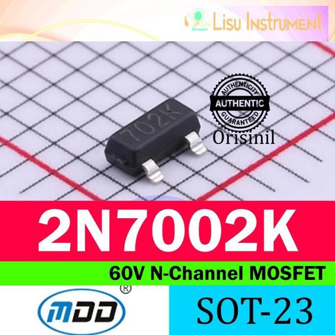 2N7002K 60V N-CHANNEL MOSFET 702K 2N7002 7002 SOT-23 MDD ORIGINAL