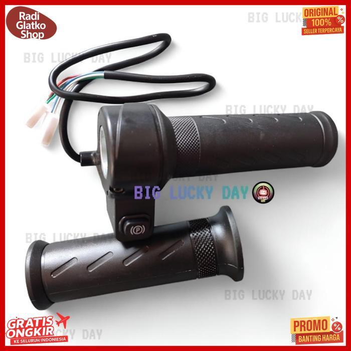 Terbaru Handle Gas Sepeda Listrik Tombol P Universal 12V-72V Throttle Motor Listrik Grip Gas Mode Pa