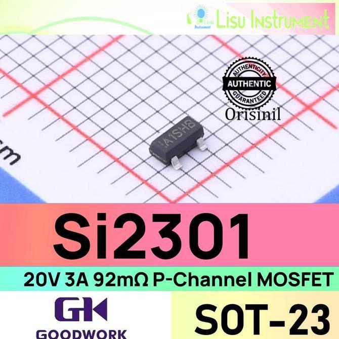 SI2301 20V 3A 92M SINGLE P-CHANNEL MOSFET 2301 A1SHB SOT-23 GOODWORK