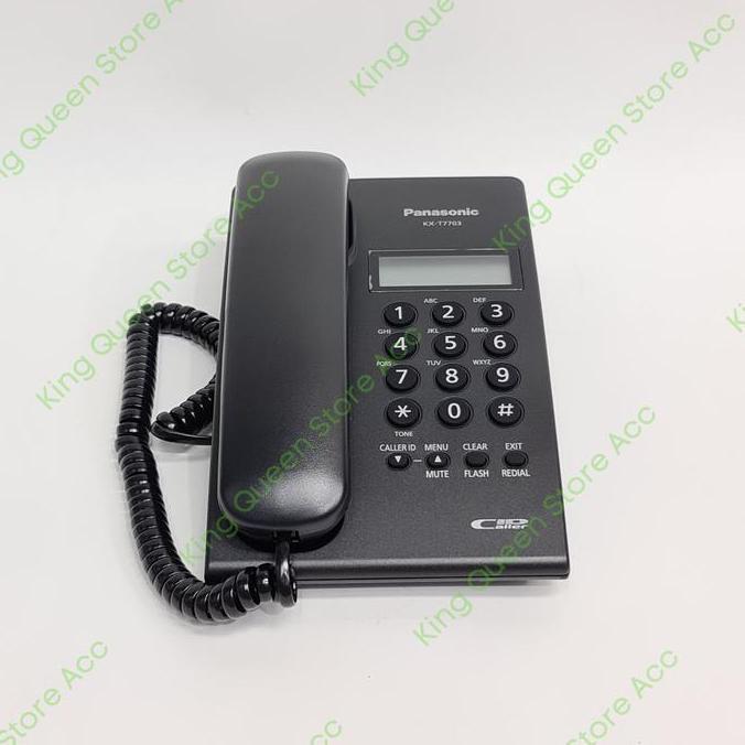 TERMURAH - Telepon Kabel Panasonic KX-T7703X Telepon Panasonic KX-T7703 - Hitam