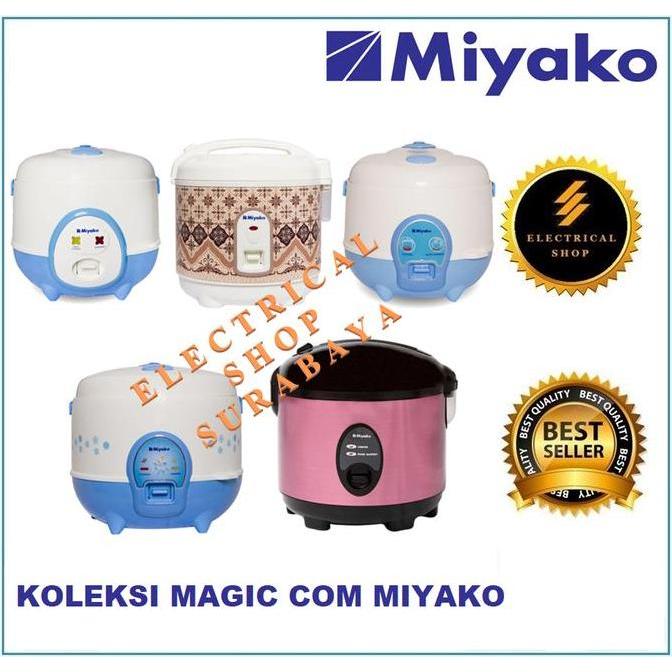 BEBAS ONGKIR - MIYAKO MAGIC COM MCM-606 A B 0.6L MCM-512 C 1.2L MCM-508 SBC 1.8L 3 IN 1 PENANAK NASI