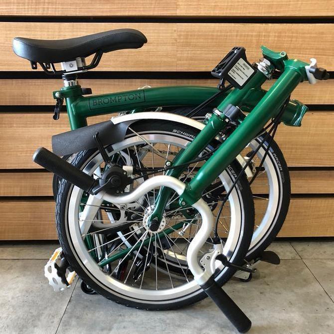 Terlaris Promo (Cod) Promo Kilat Sepeda Lipat Brompton M3L Racing Green