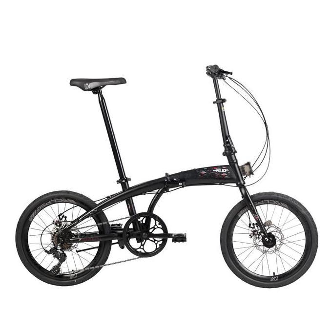 Terlaris Sepeda Lipat Element Police Milan 8 Speed (20 Inch) Bonus Helm Rmb