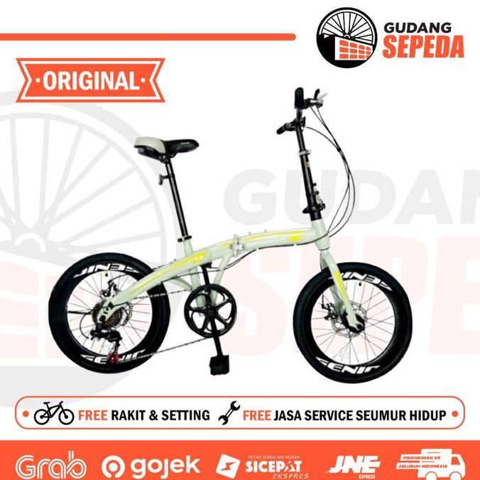 Terlaris Sepeda Lipat Genio F211 By United 7 Speed 20 Inch Garansi Resmi Sni