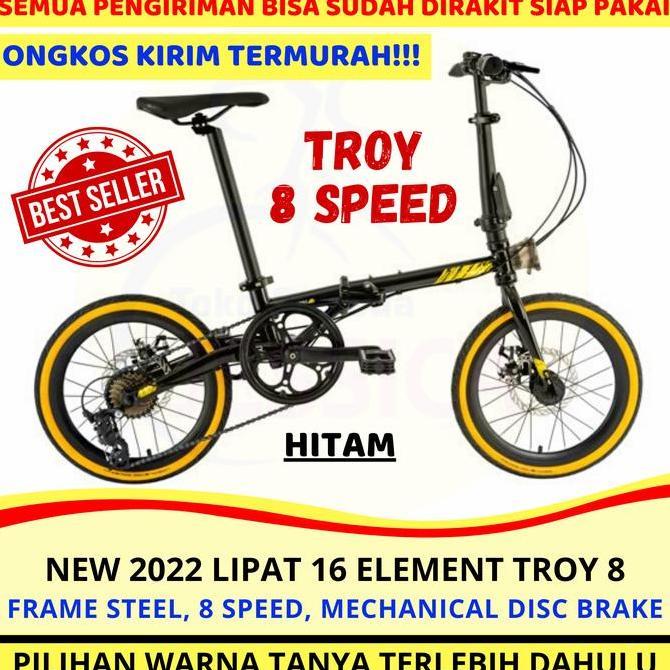 Terlaris Sepeda Lipat 16 Element Troy