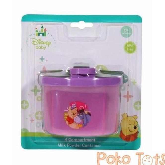 Gratong Promo Disney Baby 4 Compartment Milk Powder Container Tempat Susu Bubuk Wadah Winnie The Poo