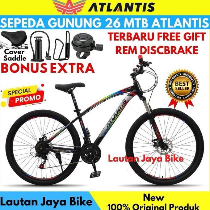 Terlaris Sepeda 26 Mtb Atlantis Sporty Rem Cakram