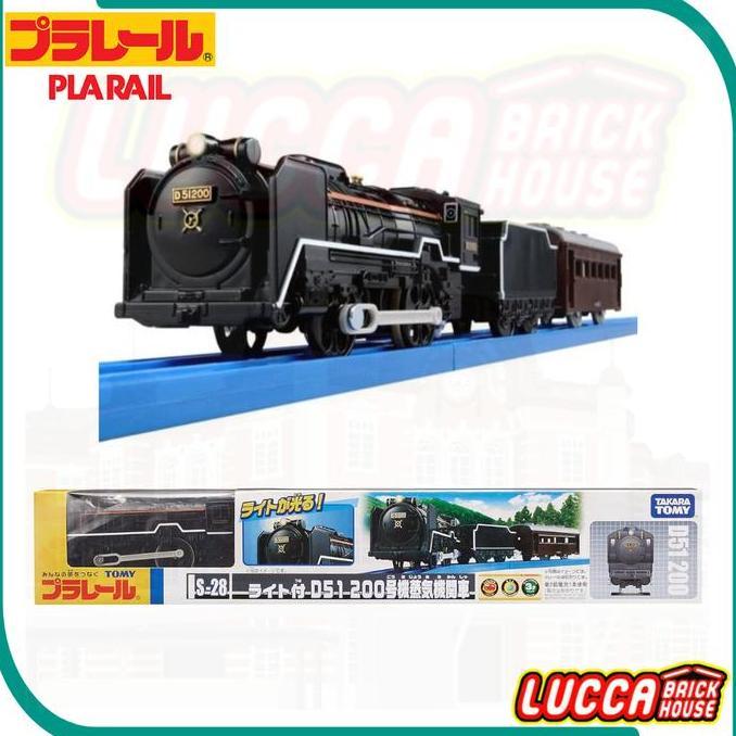Takara Tomy Plarail S-28 D51 200 Steam Locomotive Train with Lights