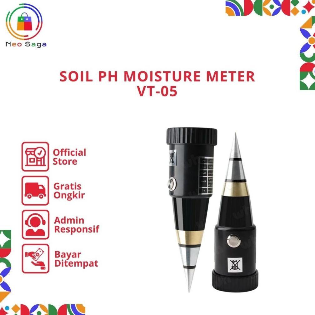 Soil pH Moisture Meter VT-05 VT 05 pH Tanah Peluru Pendek VT05 (NEOSAGA)