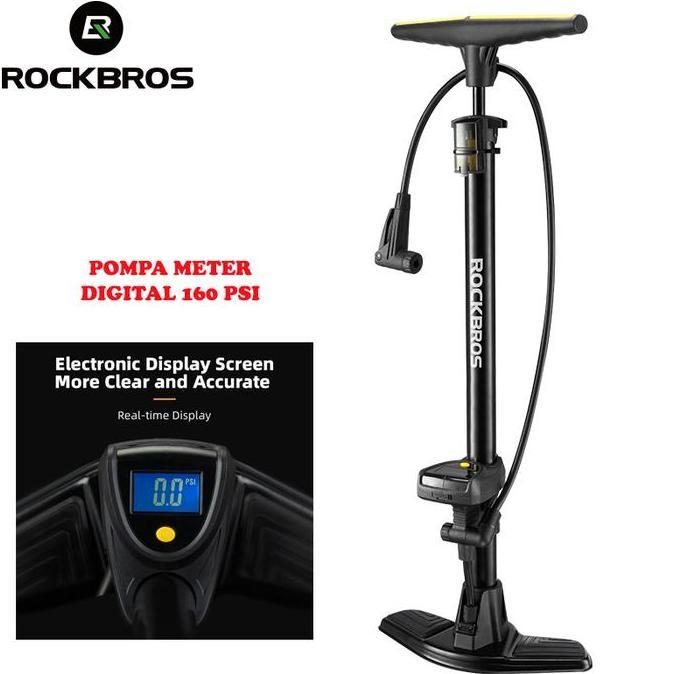 Rockbros Pompa Angin Motor Sepeda 160PSI Digital Meter 42310003001