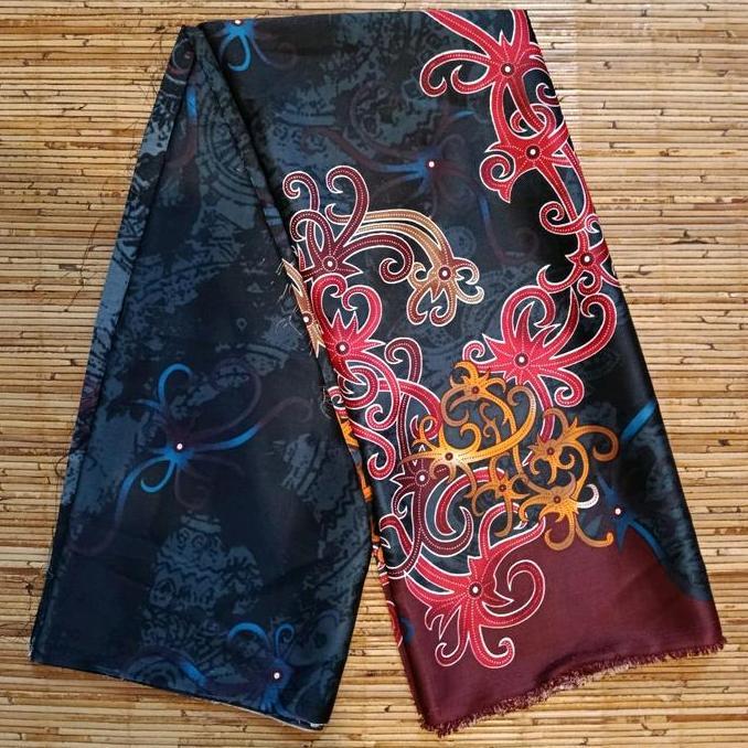 kain batik dayak kaltim bahan licin S10
