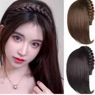 WIG BANDO RAMBUT PENDEK MODEL BOB PENDEK WIG RAMBUT PALSU BANDO RAMBUT KEPANG PENDEK GAYA WANITA KOR