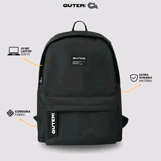 Bag- Guten Inc - Tas Ransel Backpack Cordura Bruce Black
