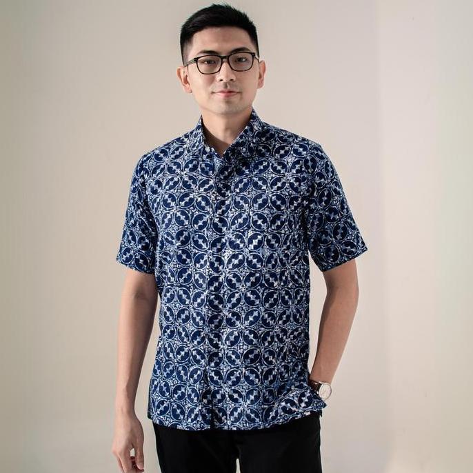 Lavite - Mandalas Kemeja Batik Pria Premium Lengan Pendek