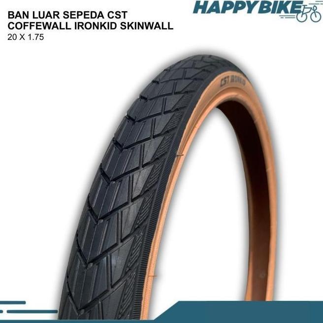 Cst Tire Ban Luar Sepeda Lipat Minion Bmx Coffe Wall 20 X 1.75 Dan 20 X 2.00