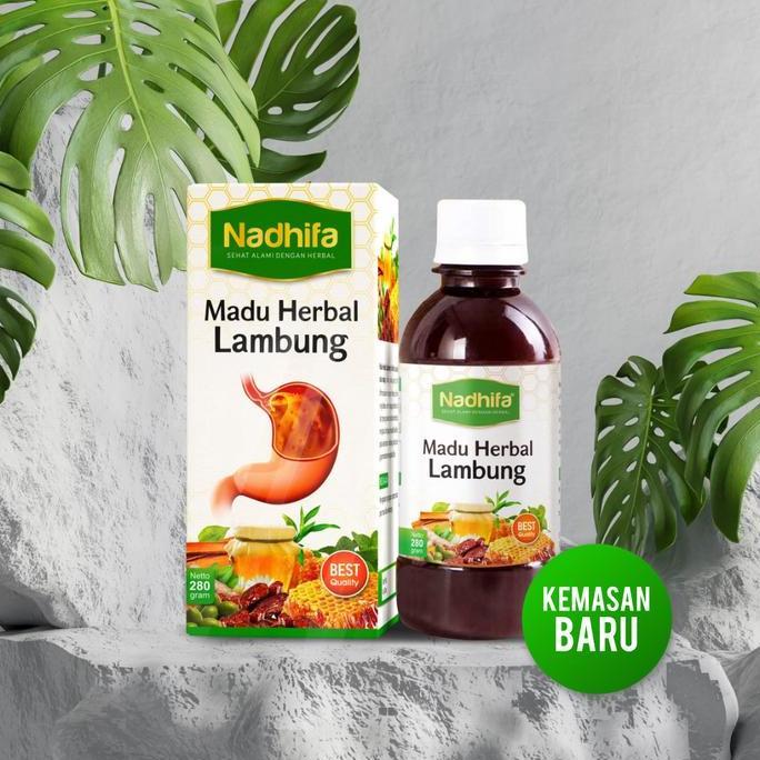 Grl- Madu Herbal Lambung Nadhifa / Madu Sehat Lambung Nadhifa 280Gr - Madu Spesialis Maag & Typus Pe