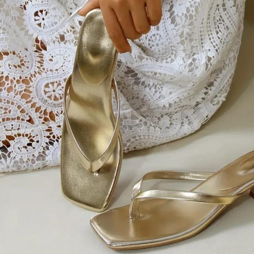 Promo  Series Ar 15 Sandal Wanita Heels Jepit Hak Stiletto 4 Cm