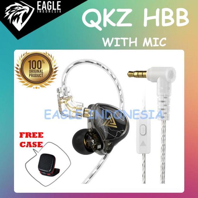 QKZ x HBB Titanium-Coated Diaphragm Driver HiFi Earphones WITH MIC