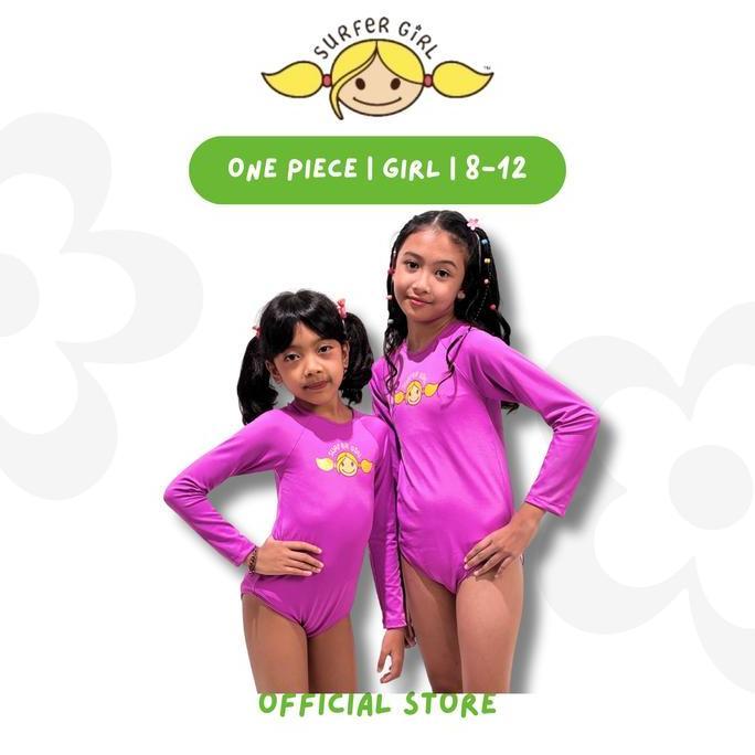 TERLARIS Surfer Girl Plain Bell Flower Girls One Piece 253GOPC001P | Swimsuit anak perempuan | Baju 