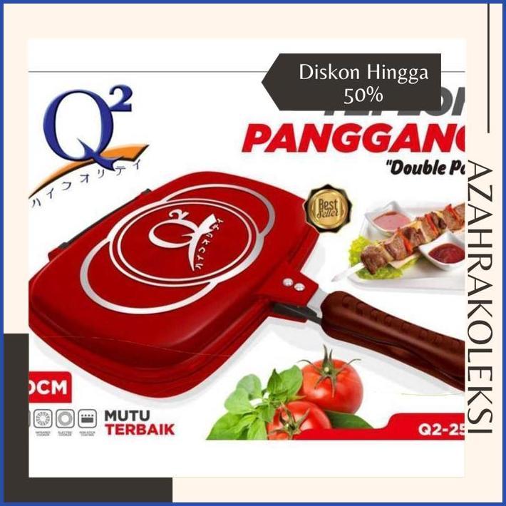 AZAHRAKOLEKSI HAPPY CALL DOUBLE PAN 32CM / HAPPY CALL DOUBLE SIDE PAN 2 SISI JUMBO GRILL 32CM/Q2 253