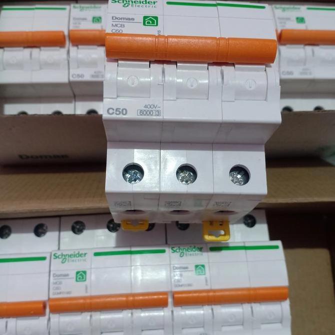 MCB DOMAE SCHNEIDER 3 POLE 3 PHASE 50A