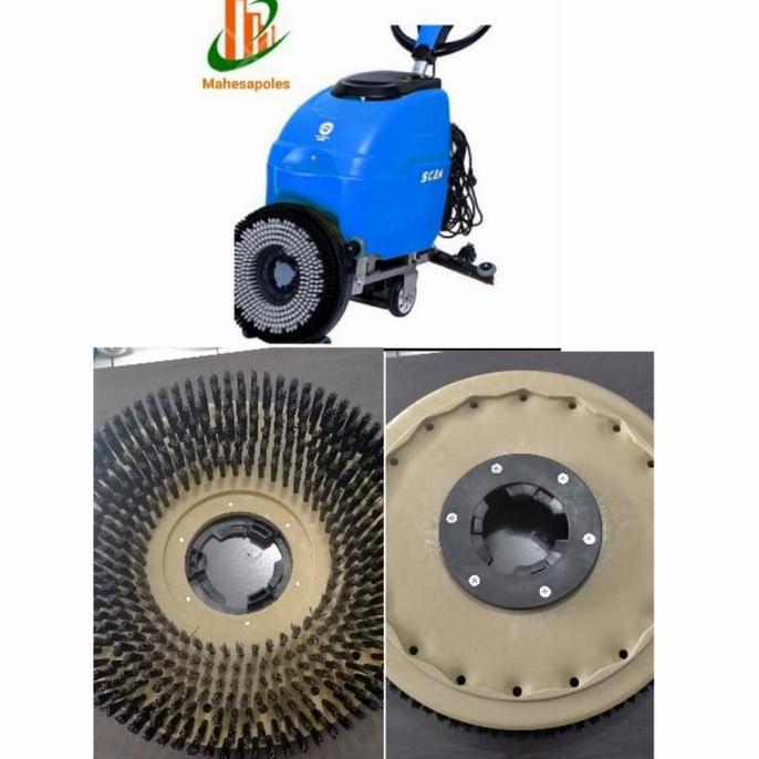 NEW Hardbrush Mesin Scrubber 18 inch/Sparepart Scrubber elektrik