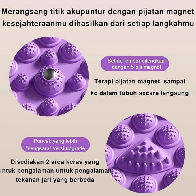 Karpet Pijat Refleksi Foot Reflexion Massage Pad Alas Kaki Reflexologi Kesehatan Akupuntur Punggung 