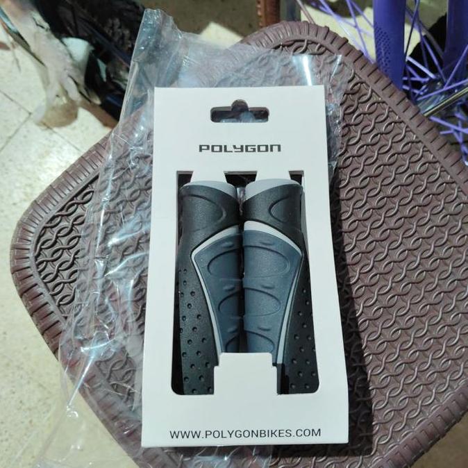 Handgrip Polygon bahan seperti Gel bagus kuat empuk nyaman pegangan tangan cocok untuk sepeda Gunung