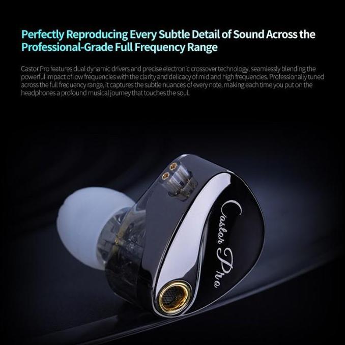 KZ CASTOR PRO Dual DD In Ear Metal Earphone