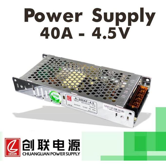 Chuanglian Power Supply PSU 40A 4.5V 200W LED Power Supply Slim Body Anti-Dust Anti-Moisture Anti-St
