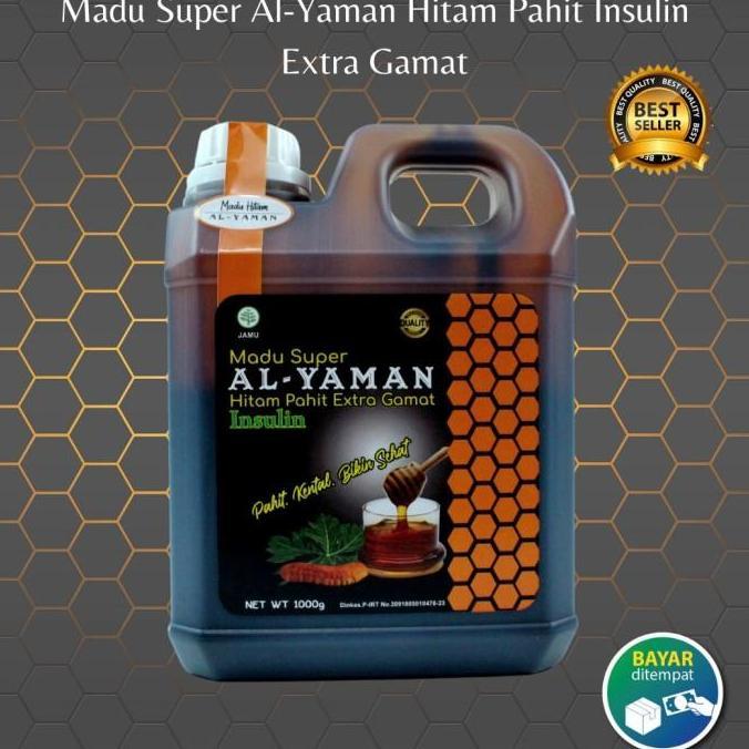Madu Hitam Pahit Al Yaman 1kg Asli Herbal Original PRAM