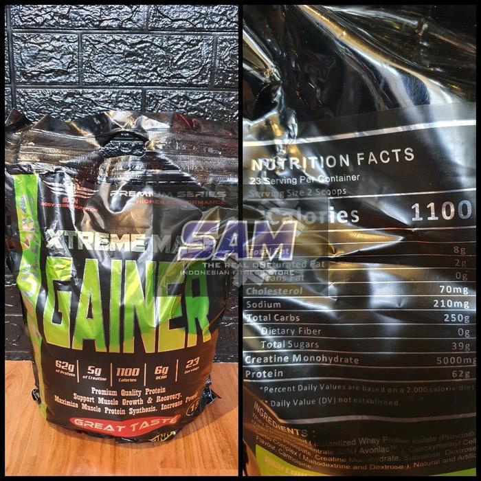 Suplemen Fitness BXN Xtreme Mass Gainer 15 lb Malang