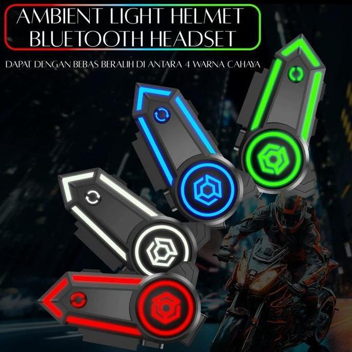 Intercom Helm Motor Headset Helm Bluetooth Hands Free Dengan Mikrofon Tahan Air Mic Bluetooth Helm S